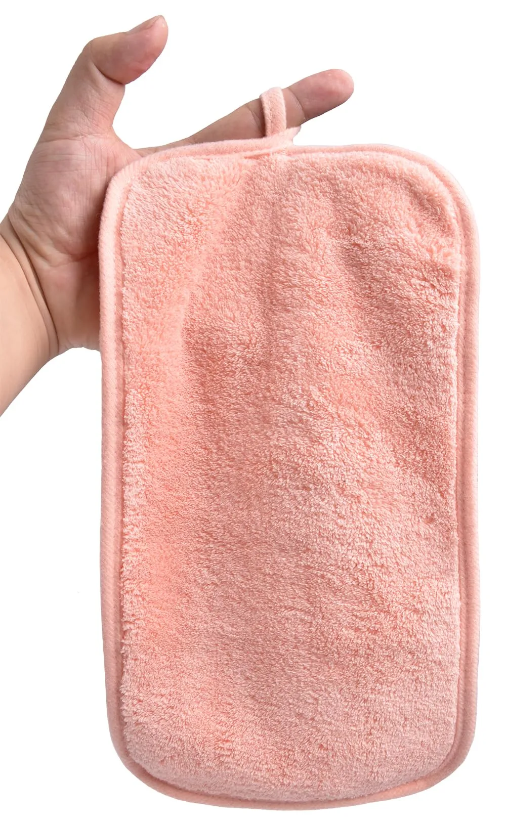 BloomSesame Makeup Remover Cloths for Face, Eye, Lips - Reusable Makeup Remover Pads Soft Microfiber Facial Cleansing Cloths 6 x 12 inch 12 Pack (Coral)