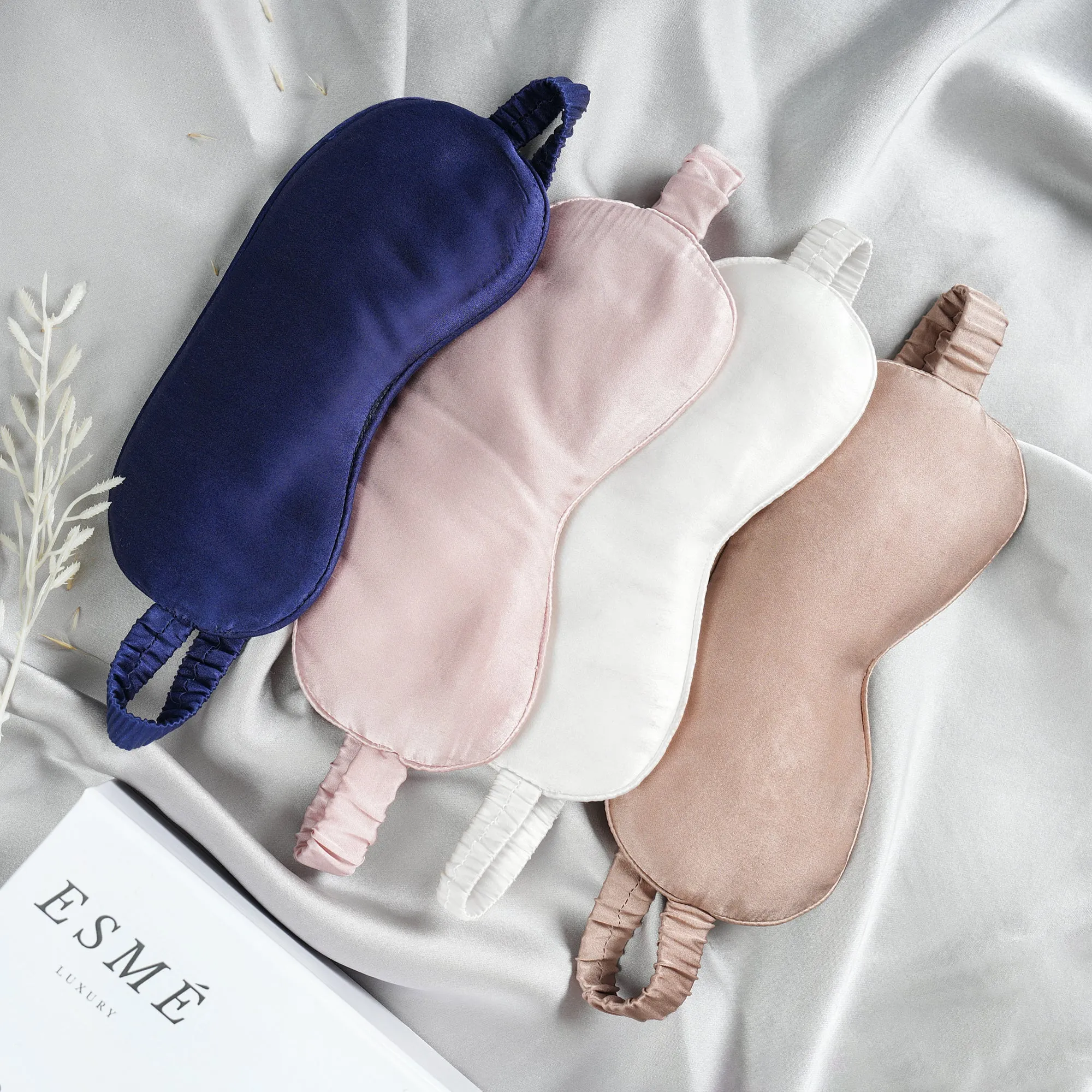 Blue Silk Eye Mask