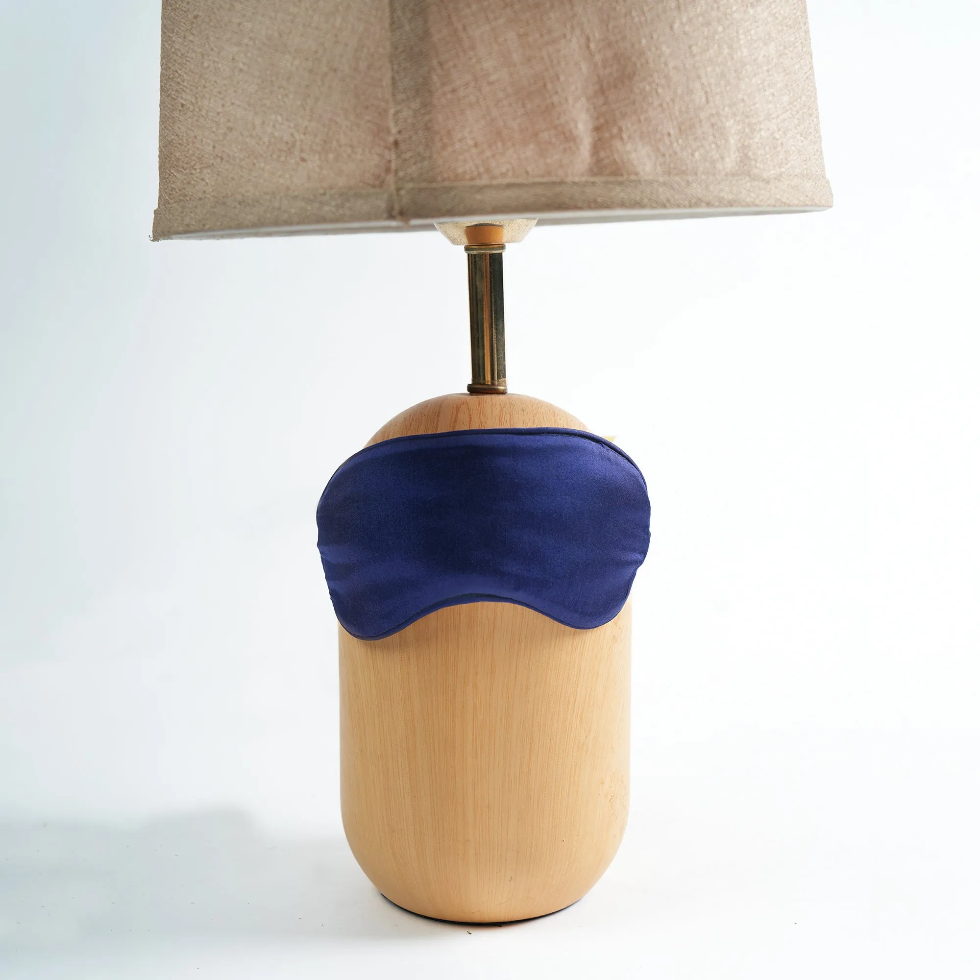 Blue Silk Eye Mask