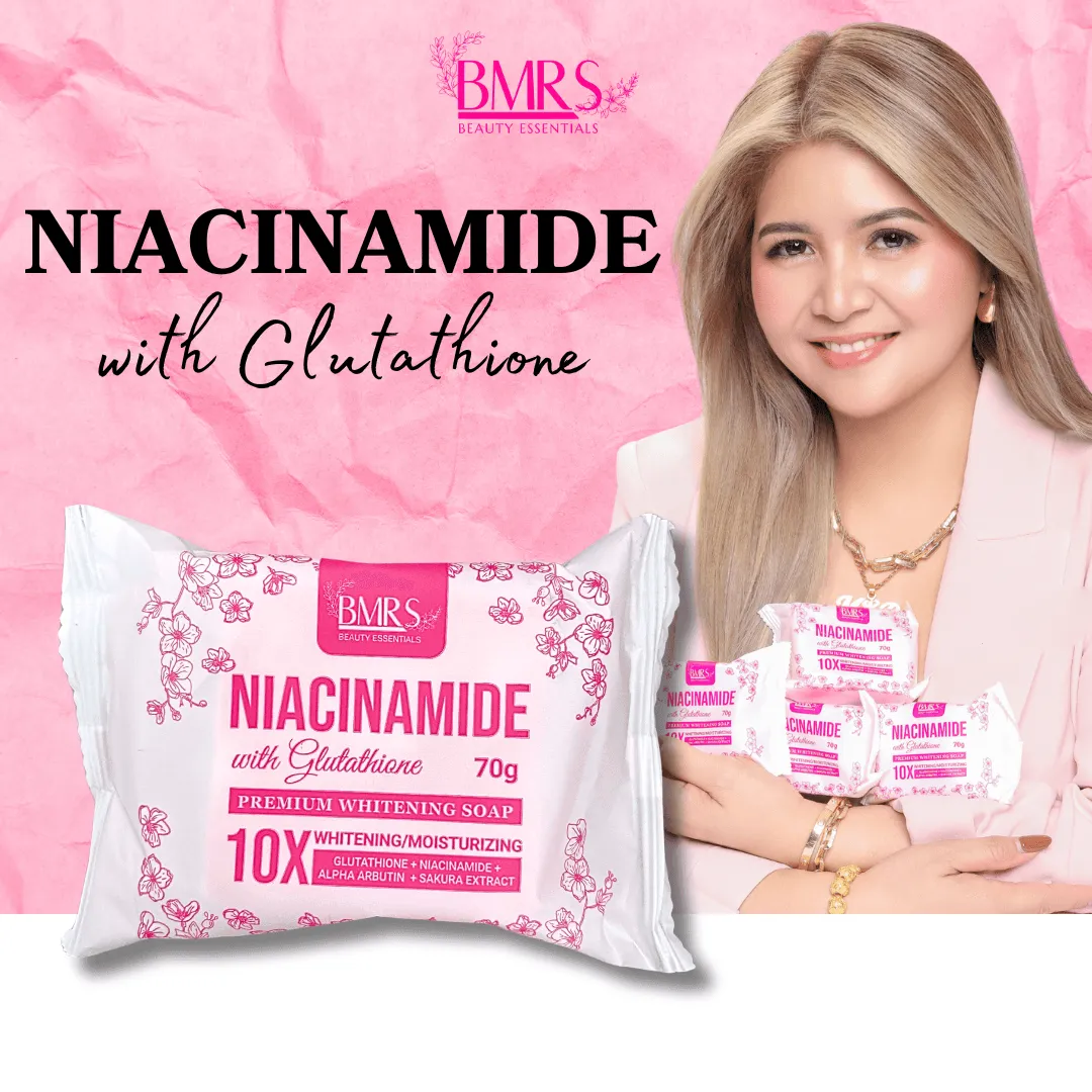 BMRS Niacinamide Soap 10x Whitening With Glutathione - 70g