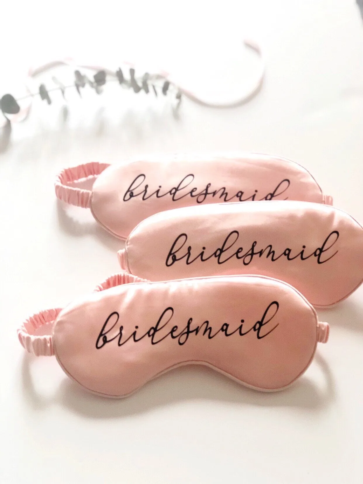 Bride Cursive Font Eye Mask