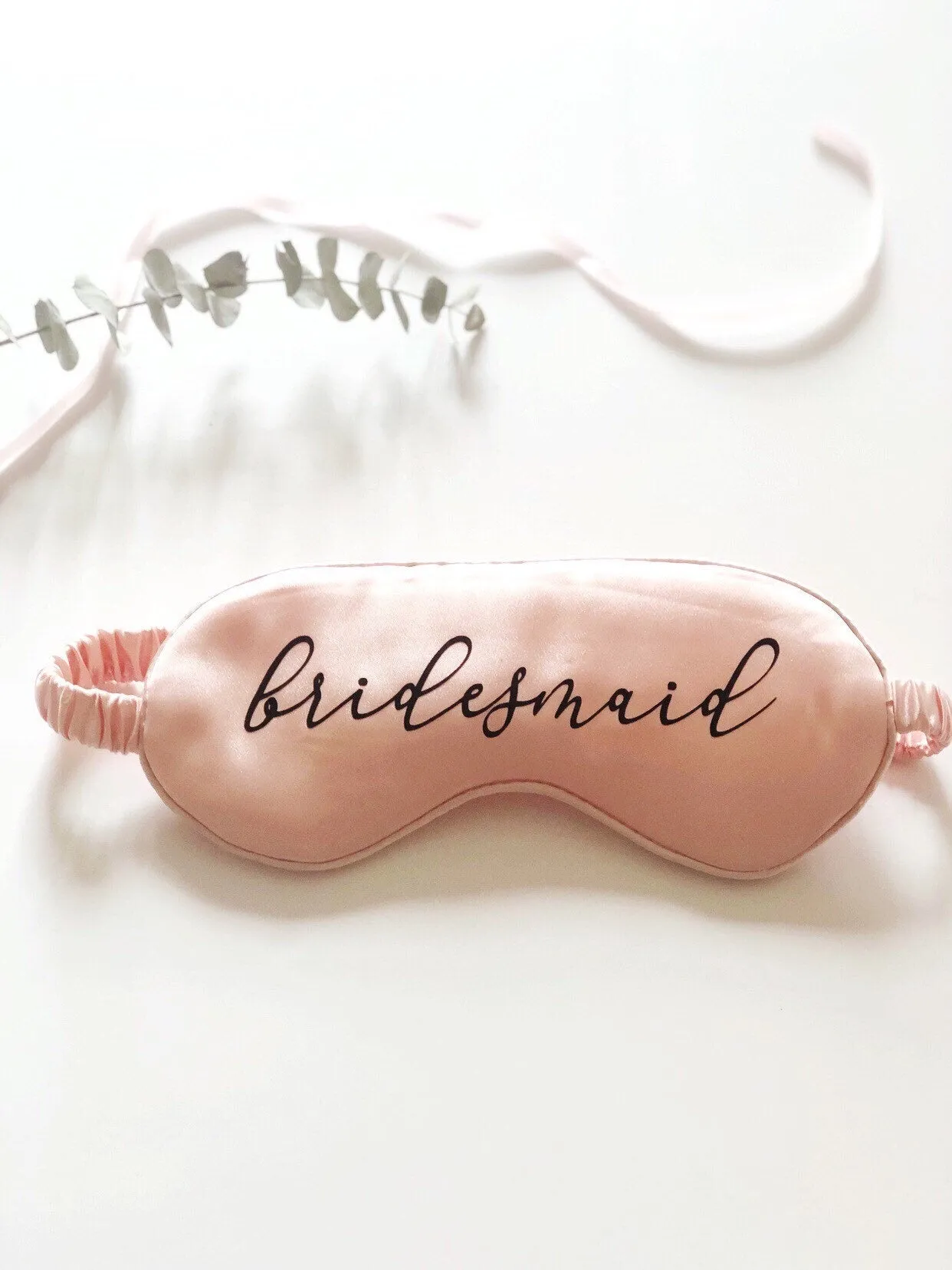 Bride Cursive Font Eye Mask