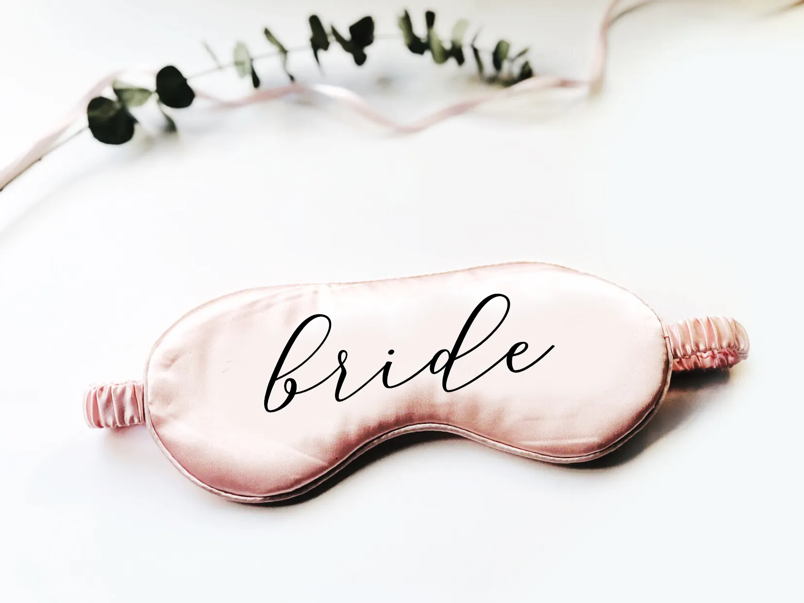 Bride Cursive Font Eye Mask