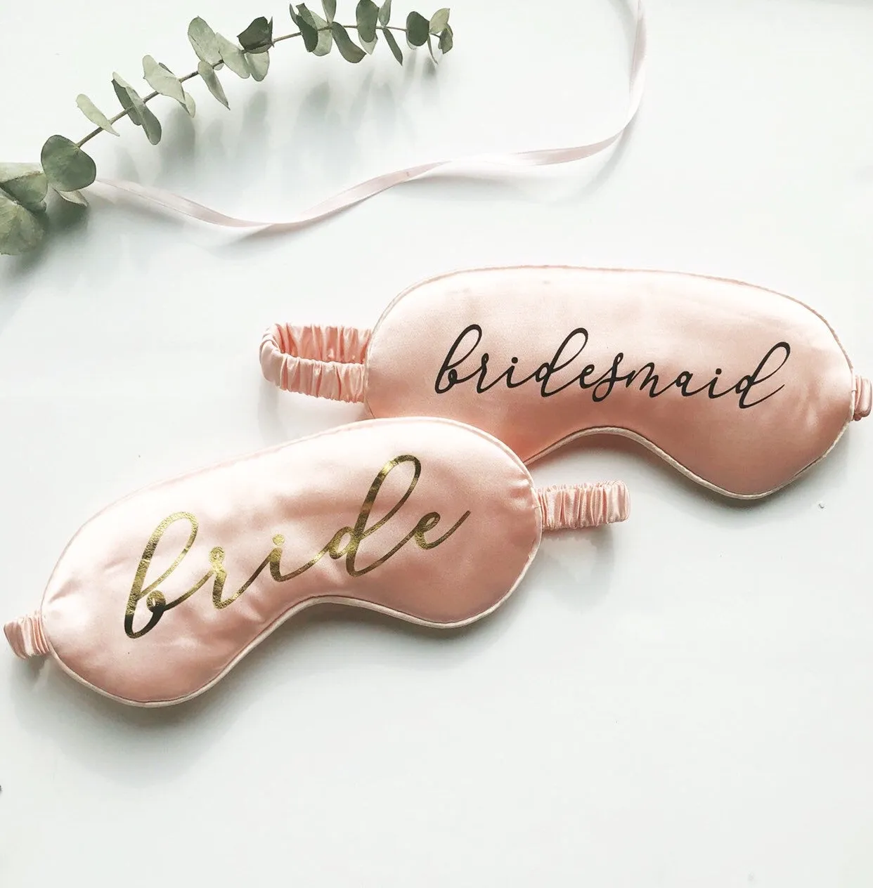 Bride Cursive Font Eye Mask