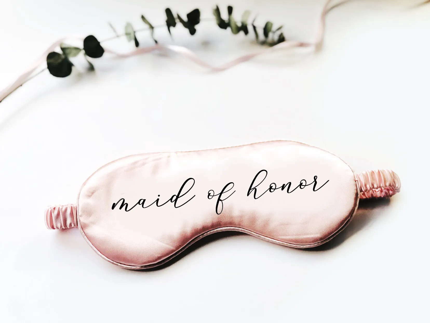 Bride Cursive Font Eye Mask