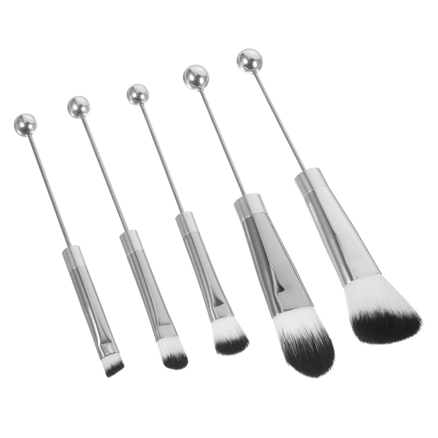 CANIGHT 5pcs Makeup Brush for Women Handle Blush Eye Shadow and Loose Powder Brushes for to Grip Makeup Tools