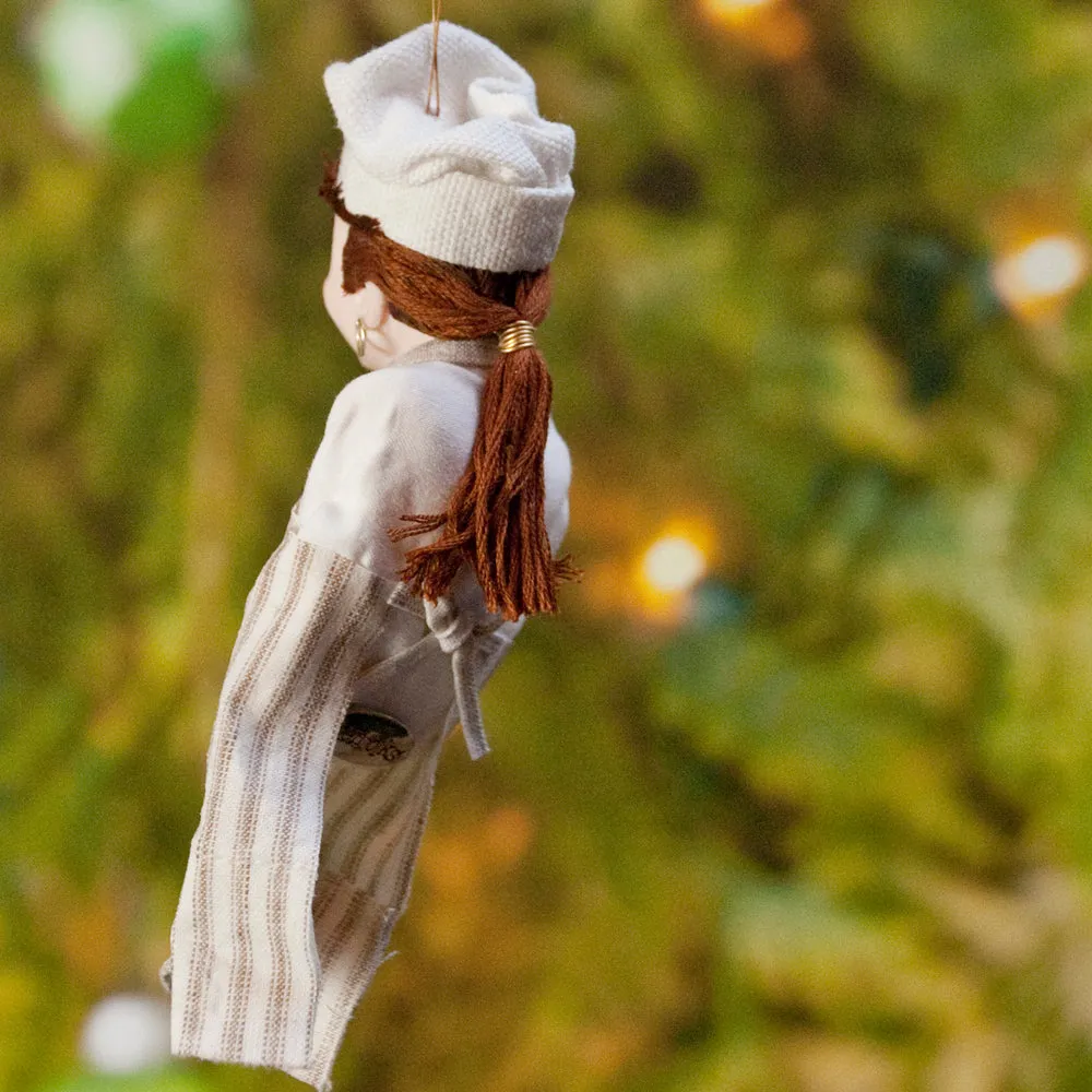 Chef Decoration Christmas - North Pole Elf - delightful gift for the chef - Cooking Apron with a Pocket full of Candy Canes