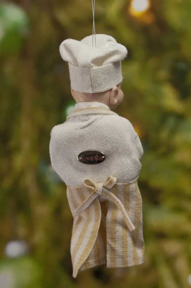 Chef Decoration Christmas - North Pole Elf - delightful gift for the chef - Cooking Apron with a Pocket full of Candy Canes