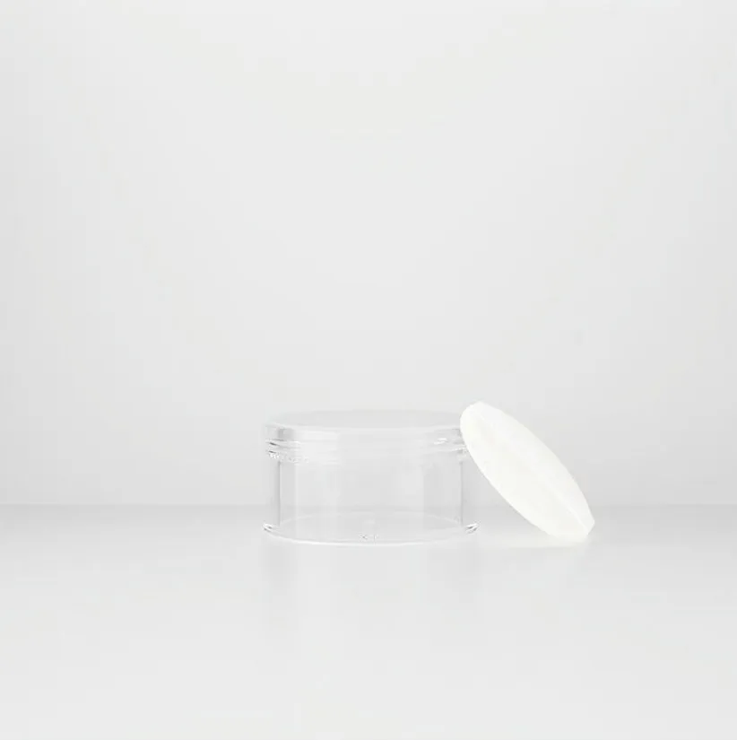 Clear Plastic Jar for Loose Powder - 20g