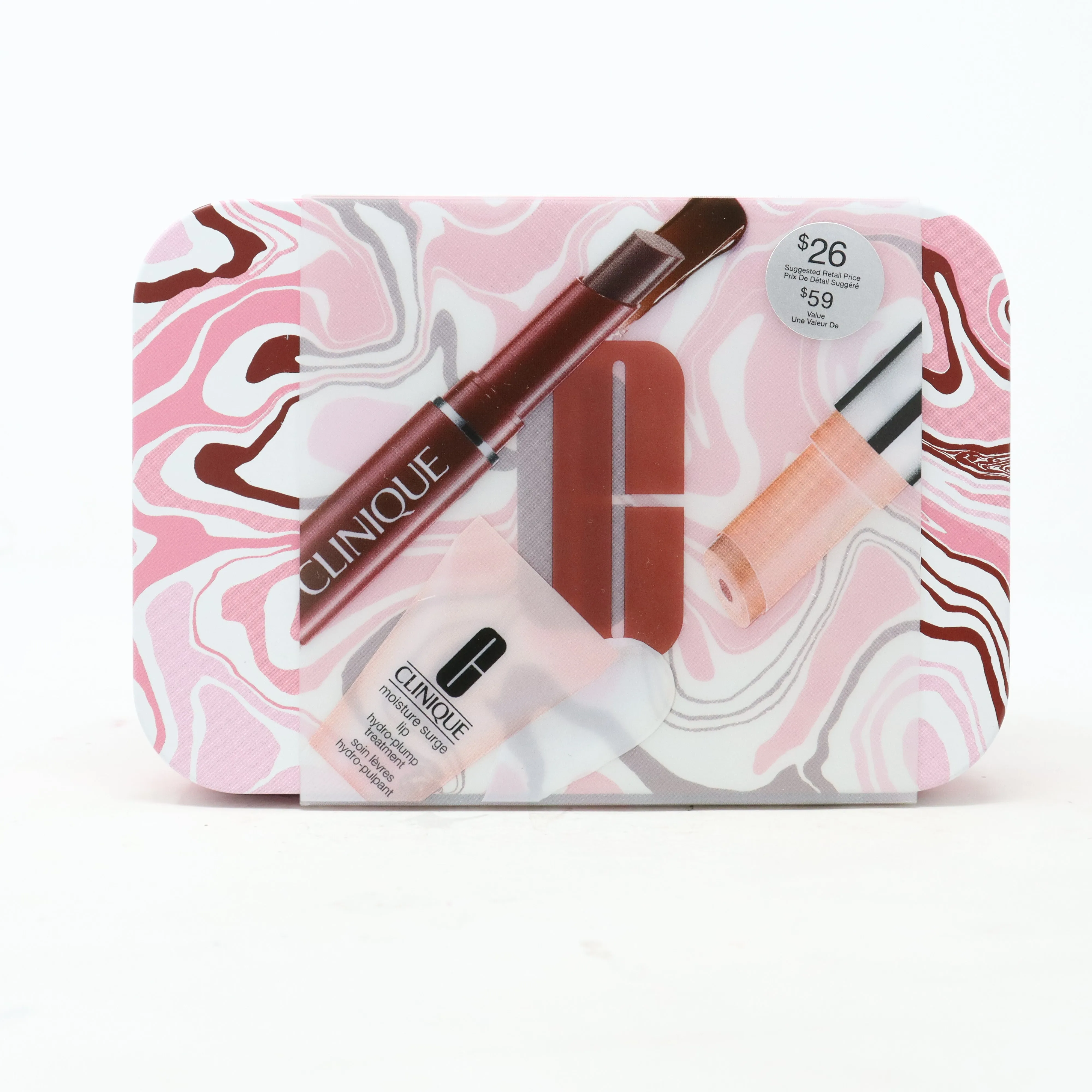 Clinique Lip Loving Trio With A Kiss Of Black Honey  / New With Box