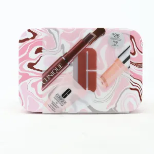 Clinique Lip Loving Trio With A Kiss Of Black Honey  / New With Box