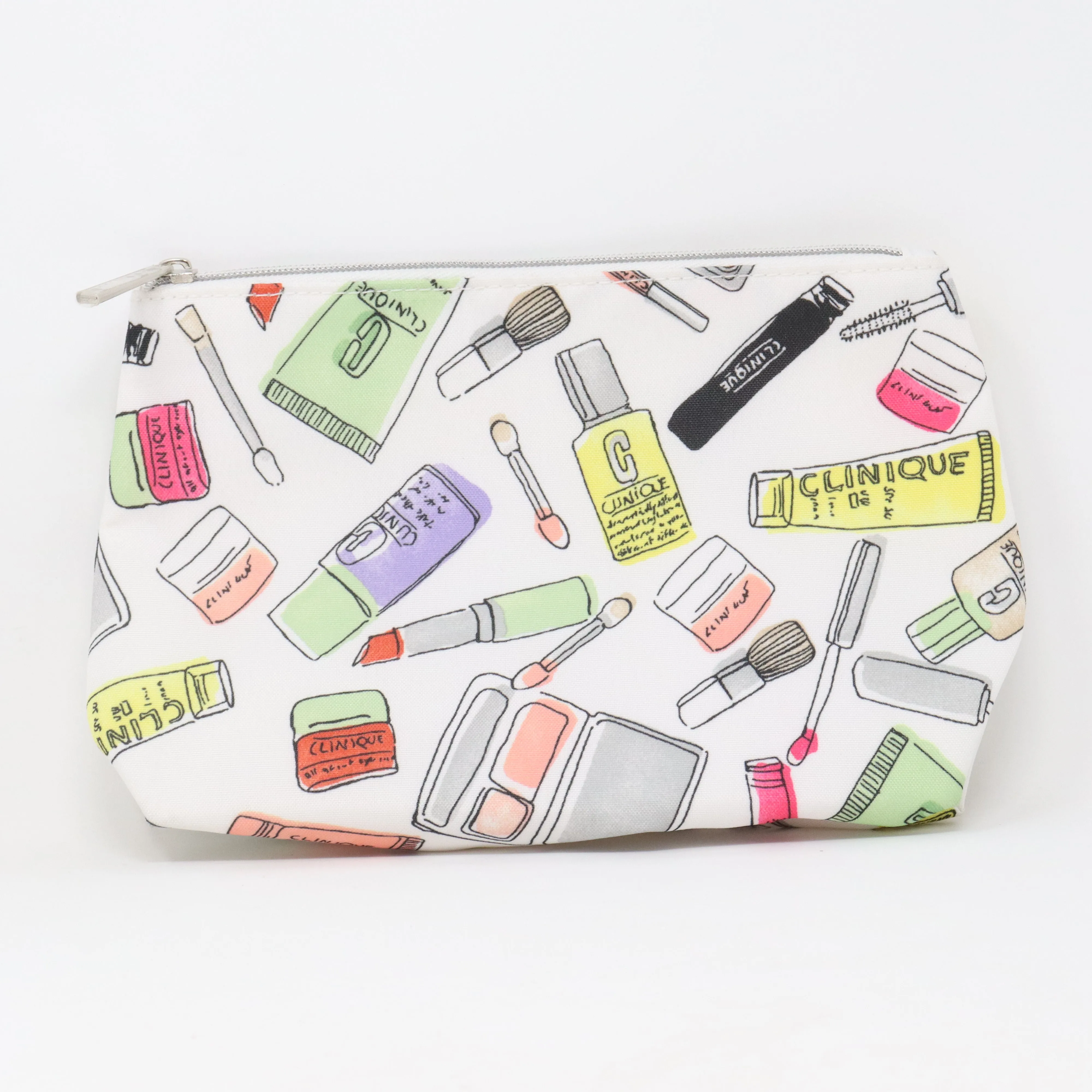 Clinique Makeup Printed Cosmetic Bag  / New