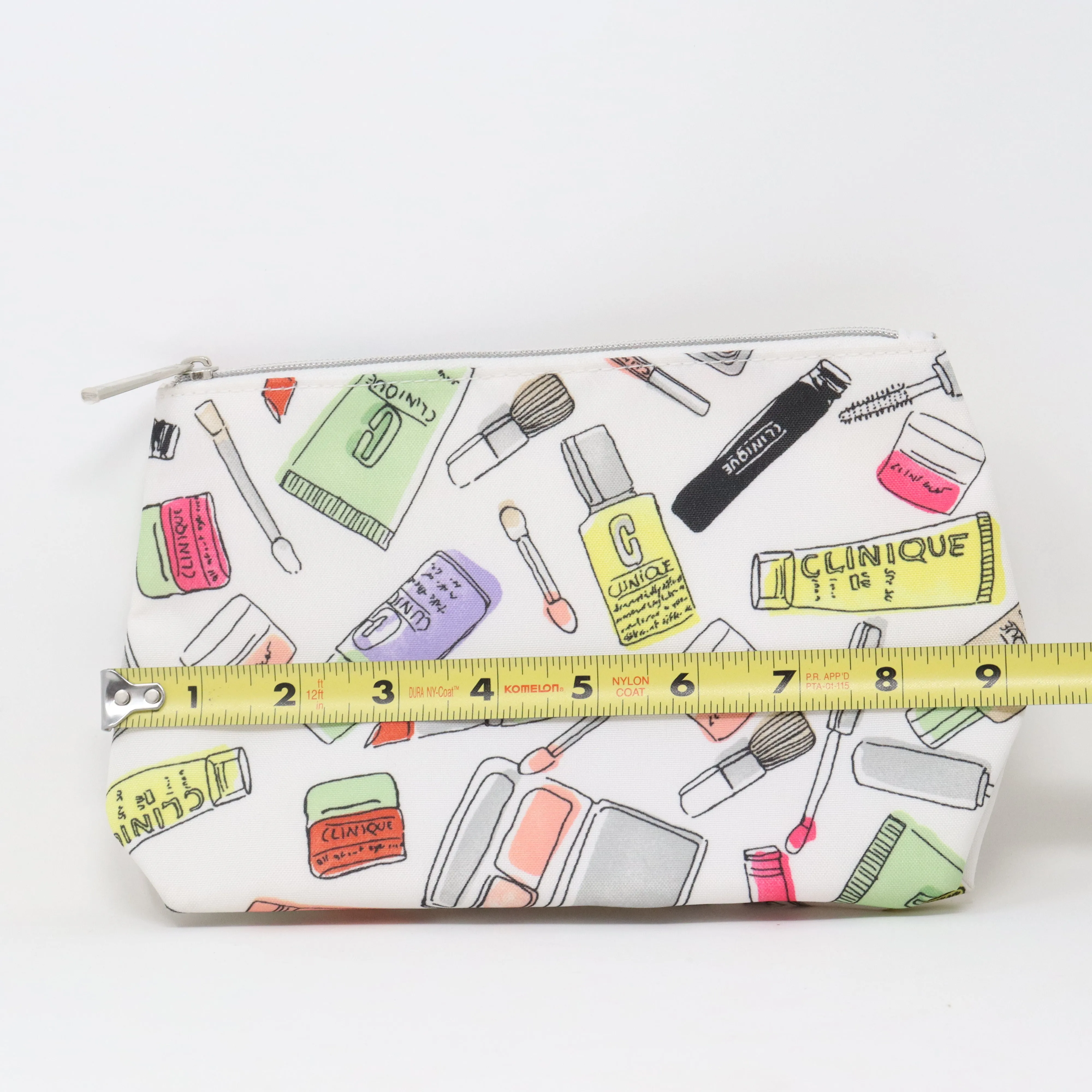 Clinique Makeup Printed Cosmetic Bag  / New