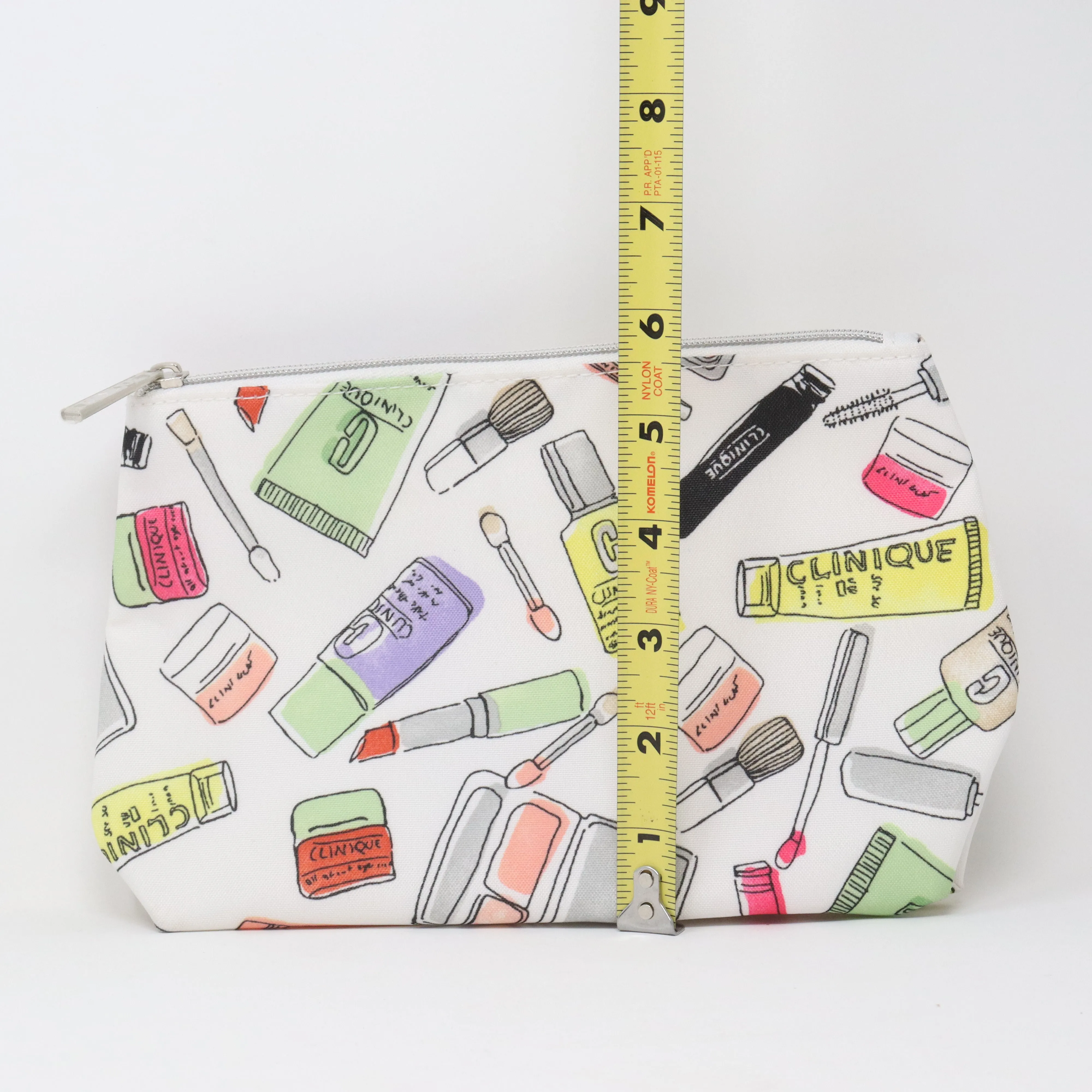 Clinique Makeup Printed Cosmetic Bag  / New