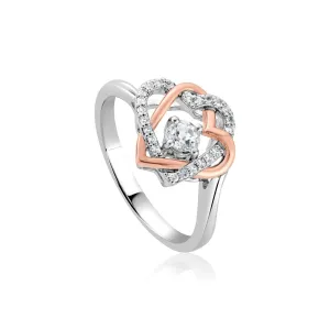 Clogau Silver Always In My Heart Topaz Ring - Size N