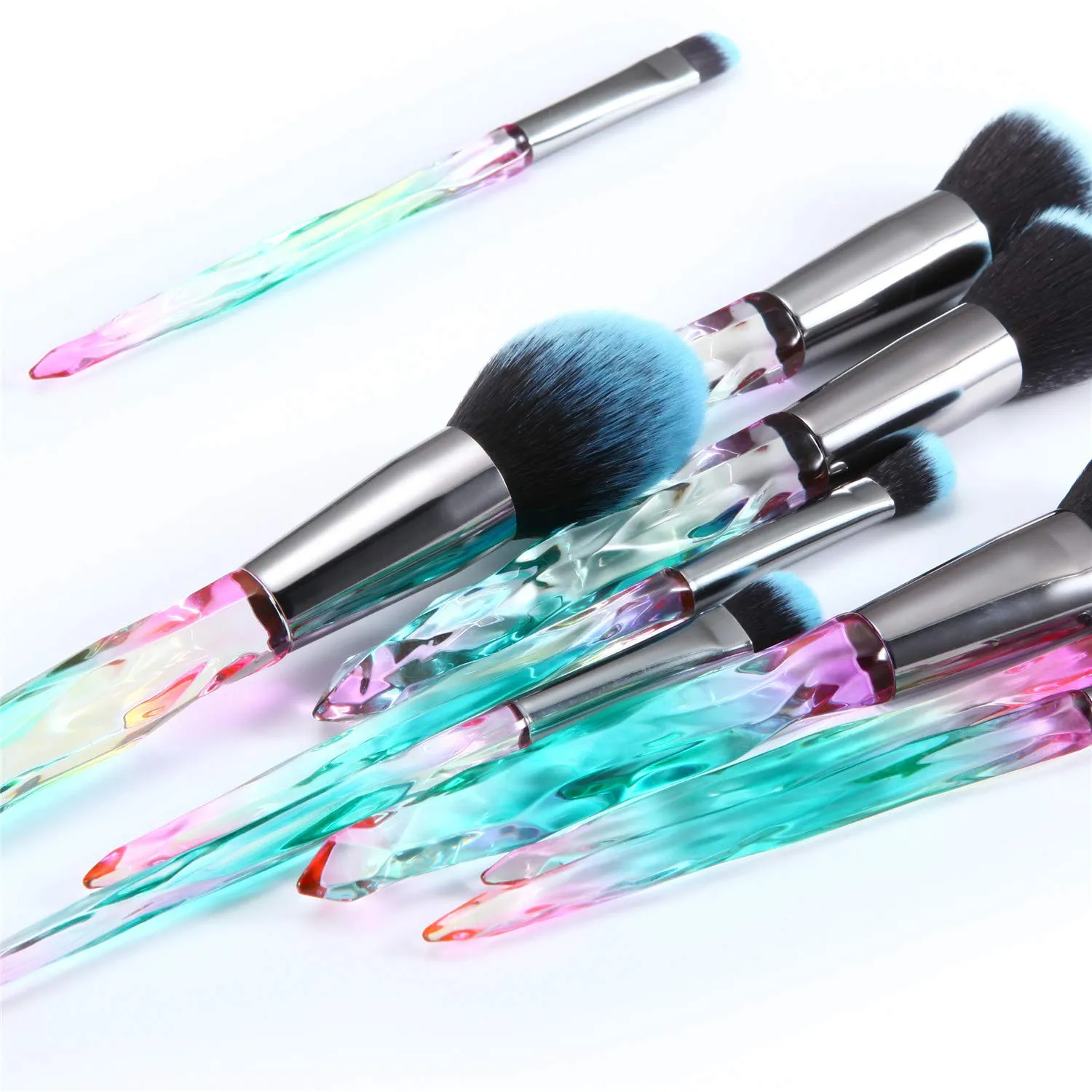 Crystal-15pcs Green Makeup Brush Sets