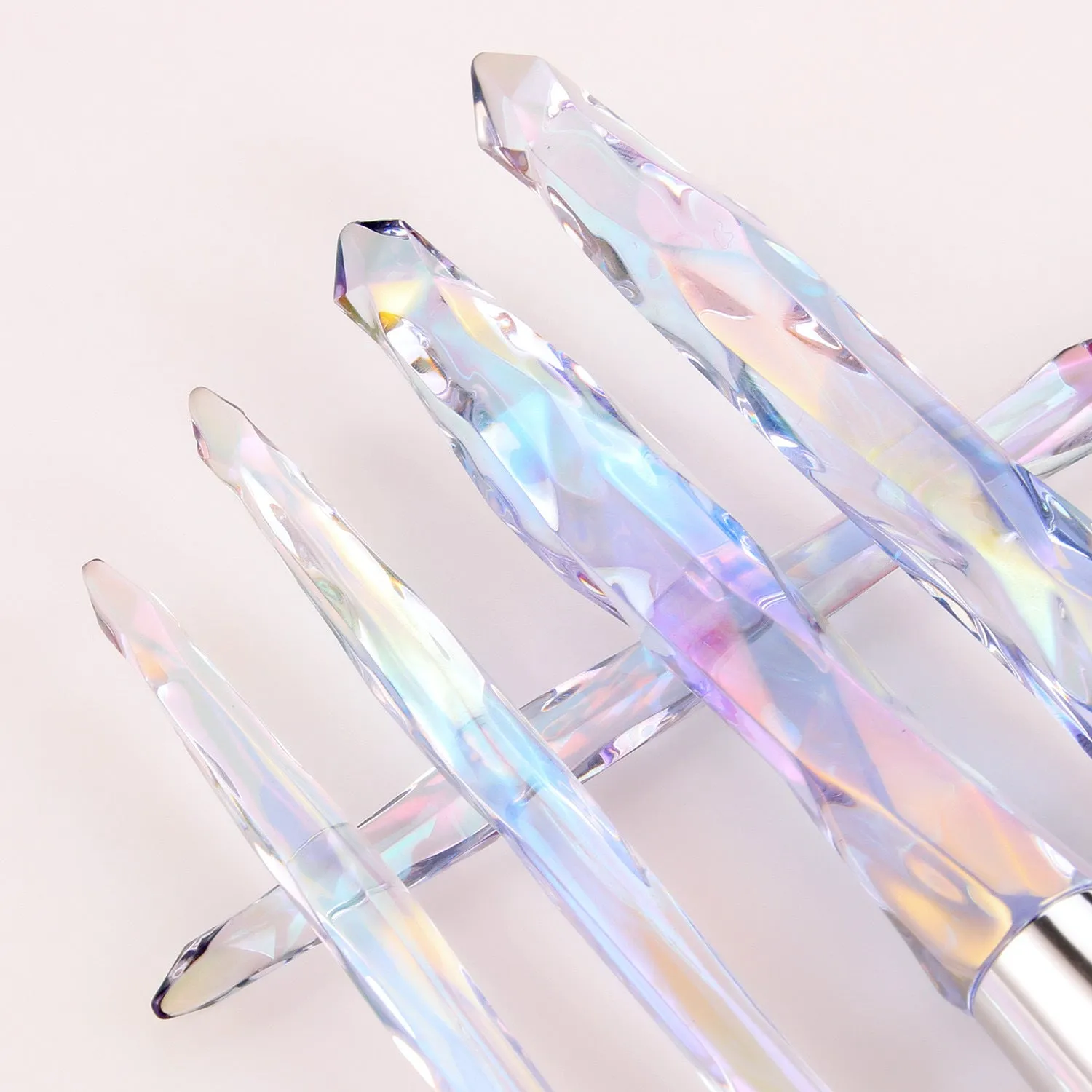Crystal Makeup Brushes Sets-white
