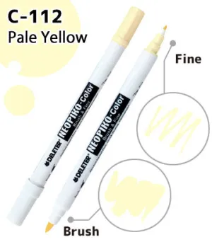 DELETER NEOPIKO-Color Pale Yellow (C-112) Alcohol-based Dual Tipped Marker