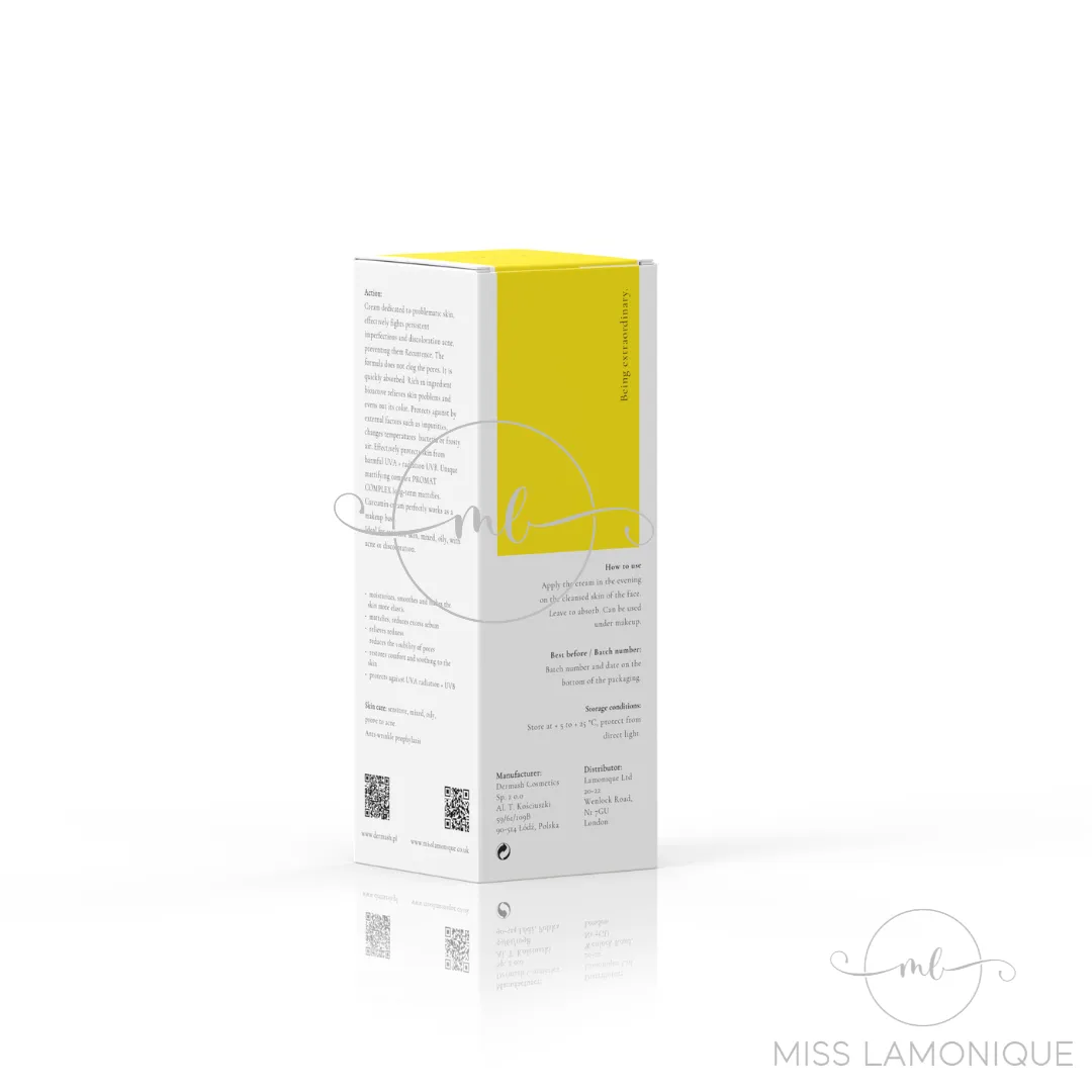 Dermash Cosmetics NEW Moisturizing cream SPF15 with curcumin