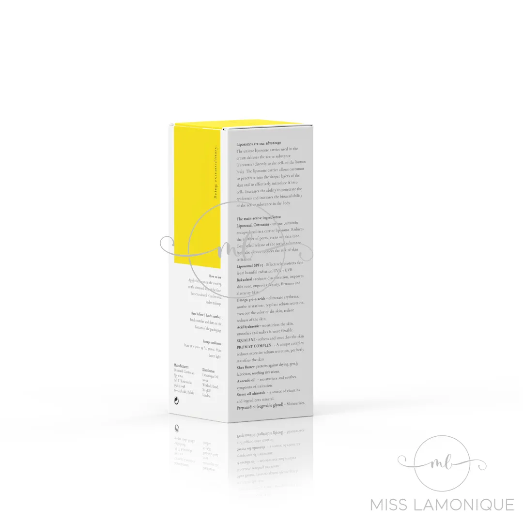 Dermash Cosmetics NEW Moisturizing cream SPF15 with curcumin