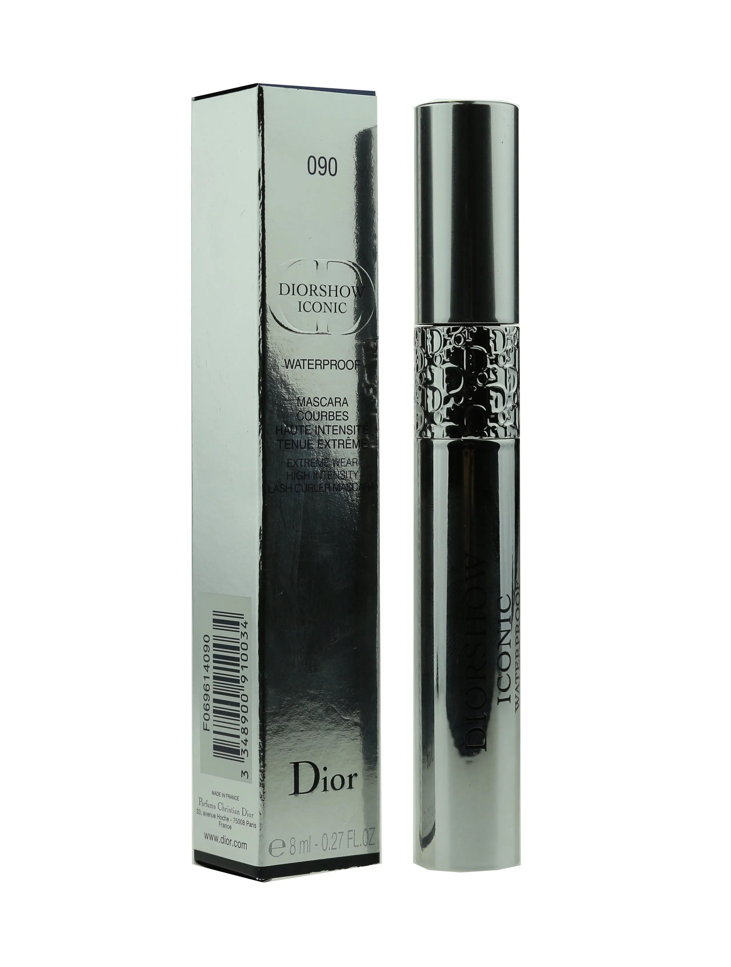 Dior Diorshow Iconic Waterproof Mascara '090 Black' 0.27oz/8ml New In Box