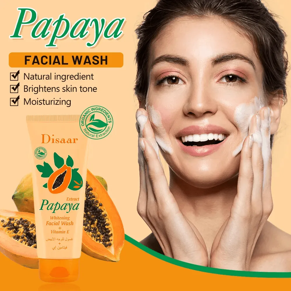 Disaar Papaya Extract Vitamin E Whitening Facial Wash - 100g