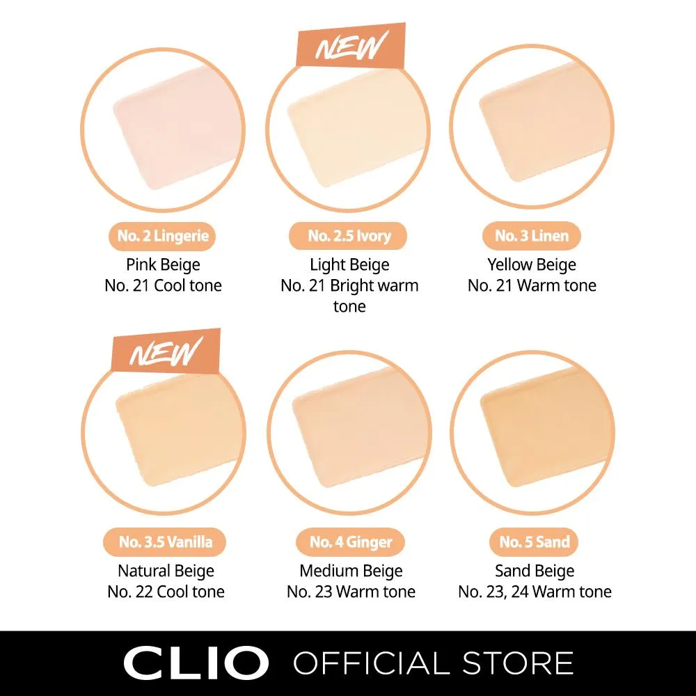 [Discontinued] CLIO Kill Cover Glow Foundation SPF50  PA     38g ( Brush)