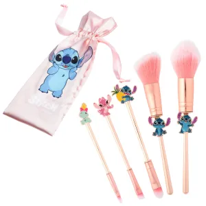 Disney Stitch Makeup Brush Set for Women - Pink