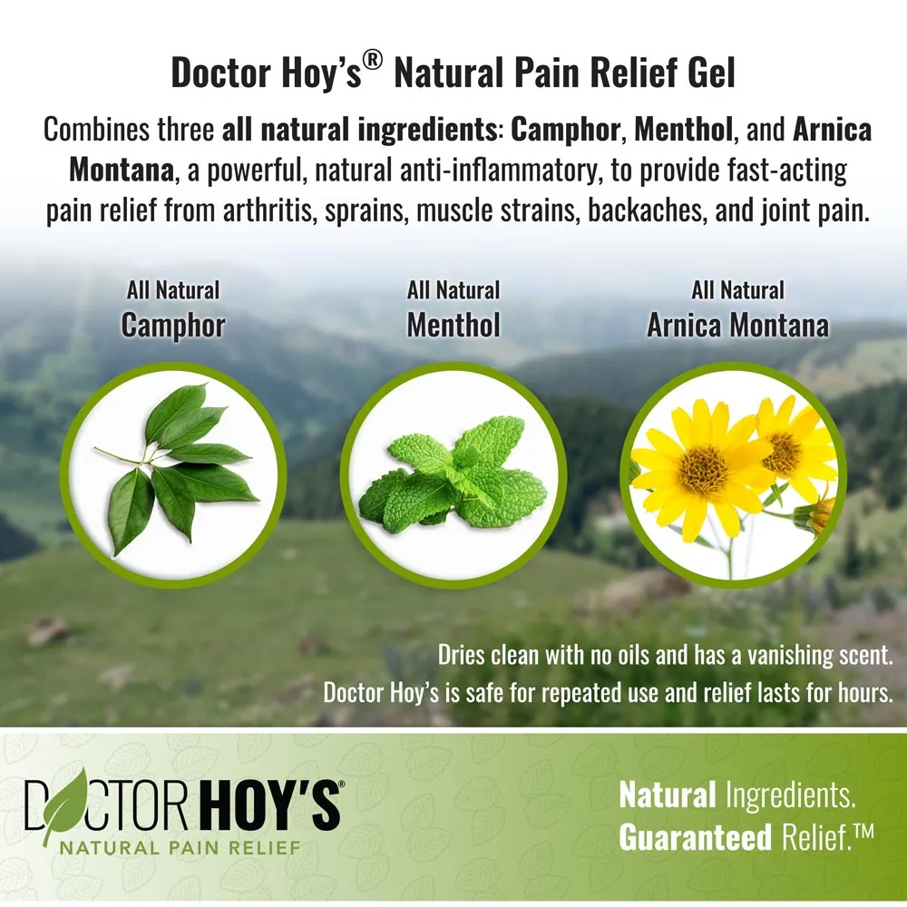 Doctor Hoy's Natural Pain Relief Gel (3 oz. Roll-on) | Topical Gel to Relieve Pain