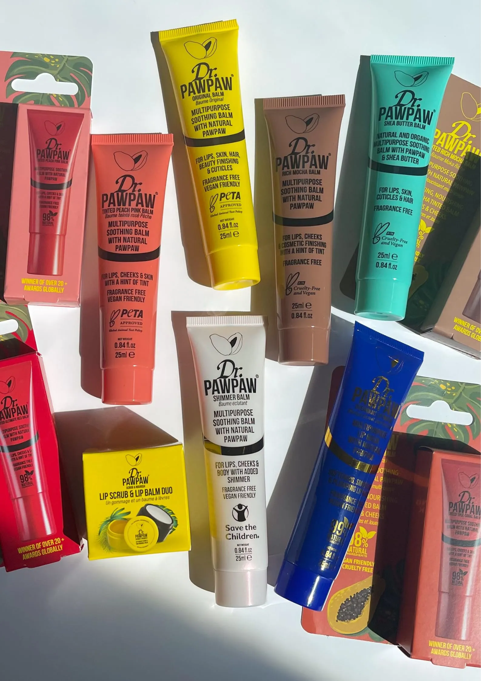 Dr.PAWPAW Overnight Lip Mask - Multi-Purpose Balm, Natural Pawpaw & Peptides Smooth Skin, Cracked Lips, Vegan, Ethical Beauty & Fregrance Free (3 x 25 ml)
