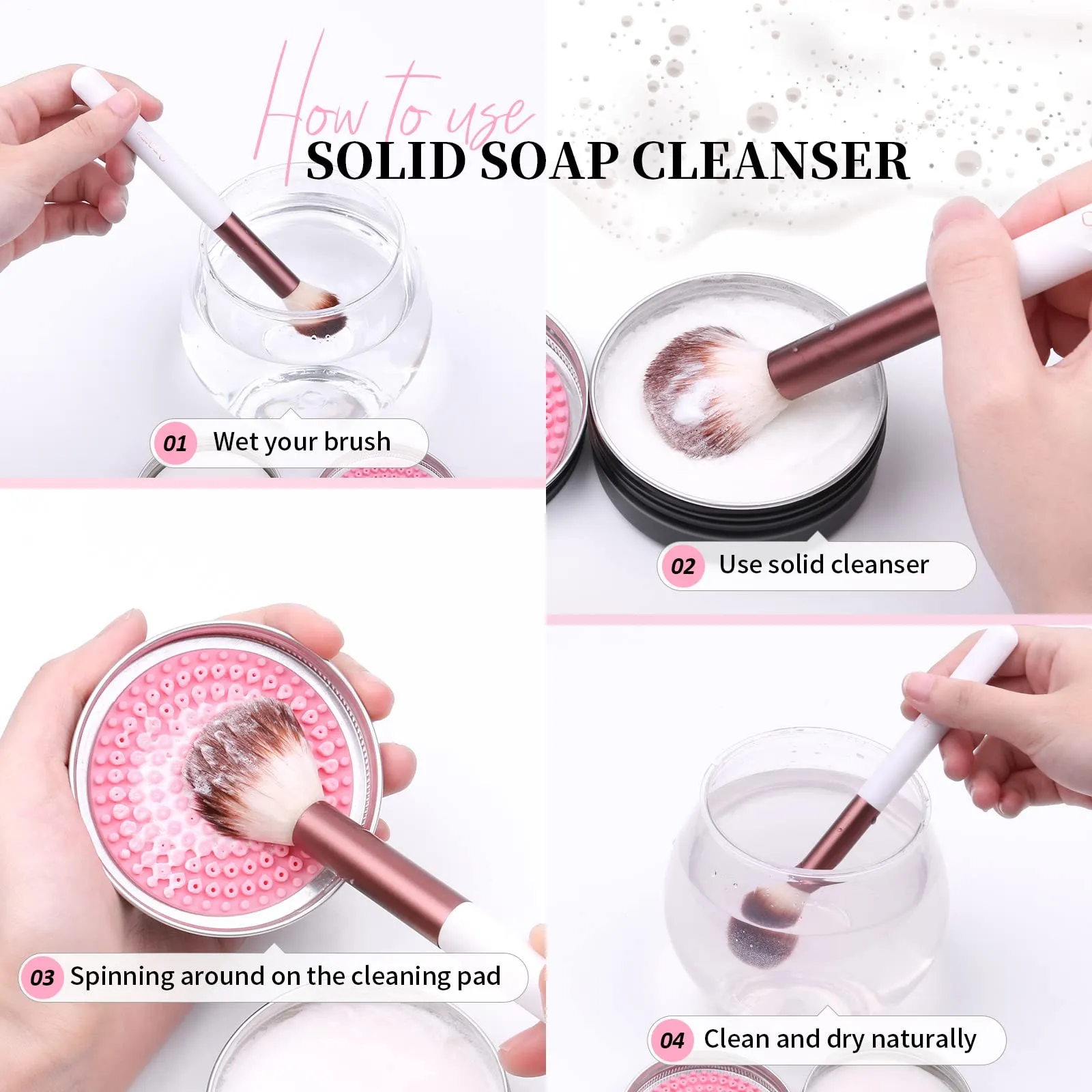 DUcare Makeup Brushes 27PCS  Makeup Brush Cleaner Set