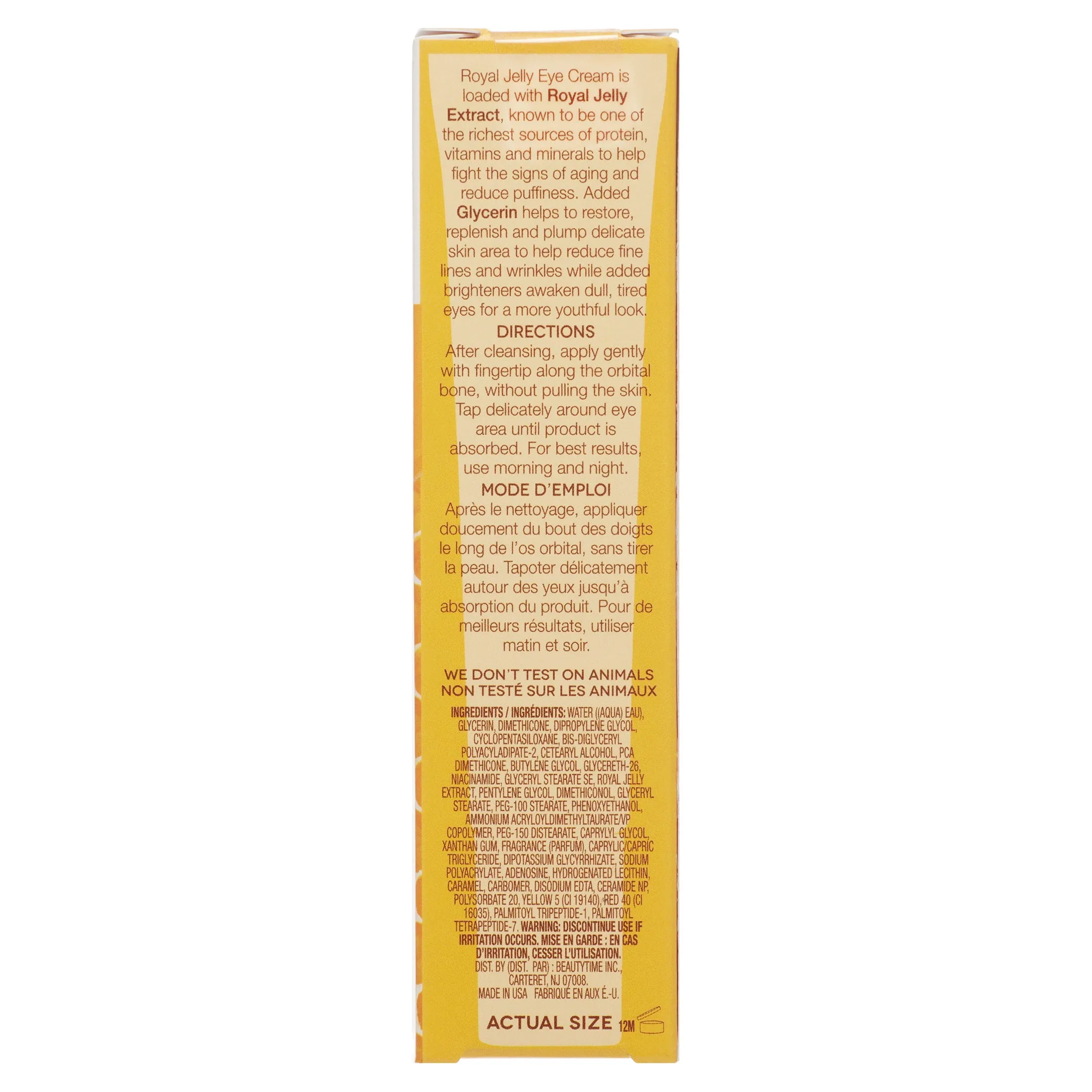 Earth to Skin Honey Royal Jelly Calming Eye Cream, 0.75 oz