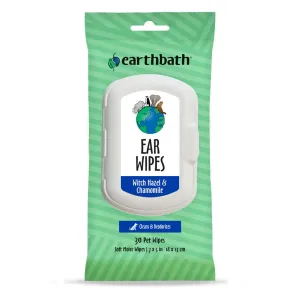Earthbath Ear Wipes Chamomile & Hazel 30Ct