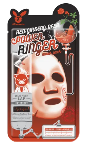 Elizavecca - Red Ginseng Deep Power Ringer Mask Pack (1pc)