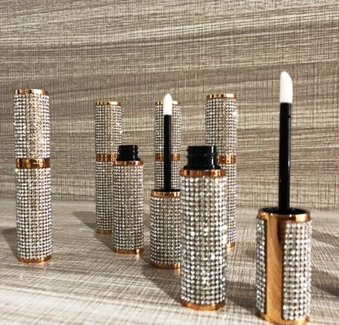 Empty Rhinestone Lip Gloss Tubes