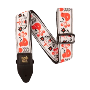 Ernie Ball 4689EB Red Bird Winter Jacquard Strap