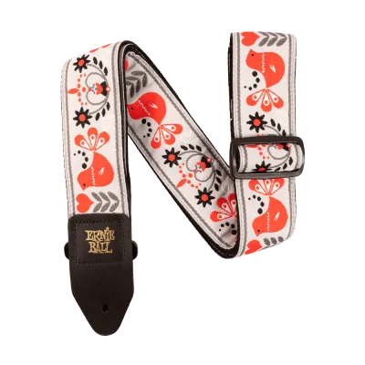 Ernie Ball 4689EB Red Bird Winter Jacquard Strap