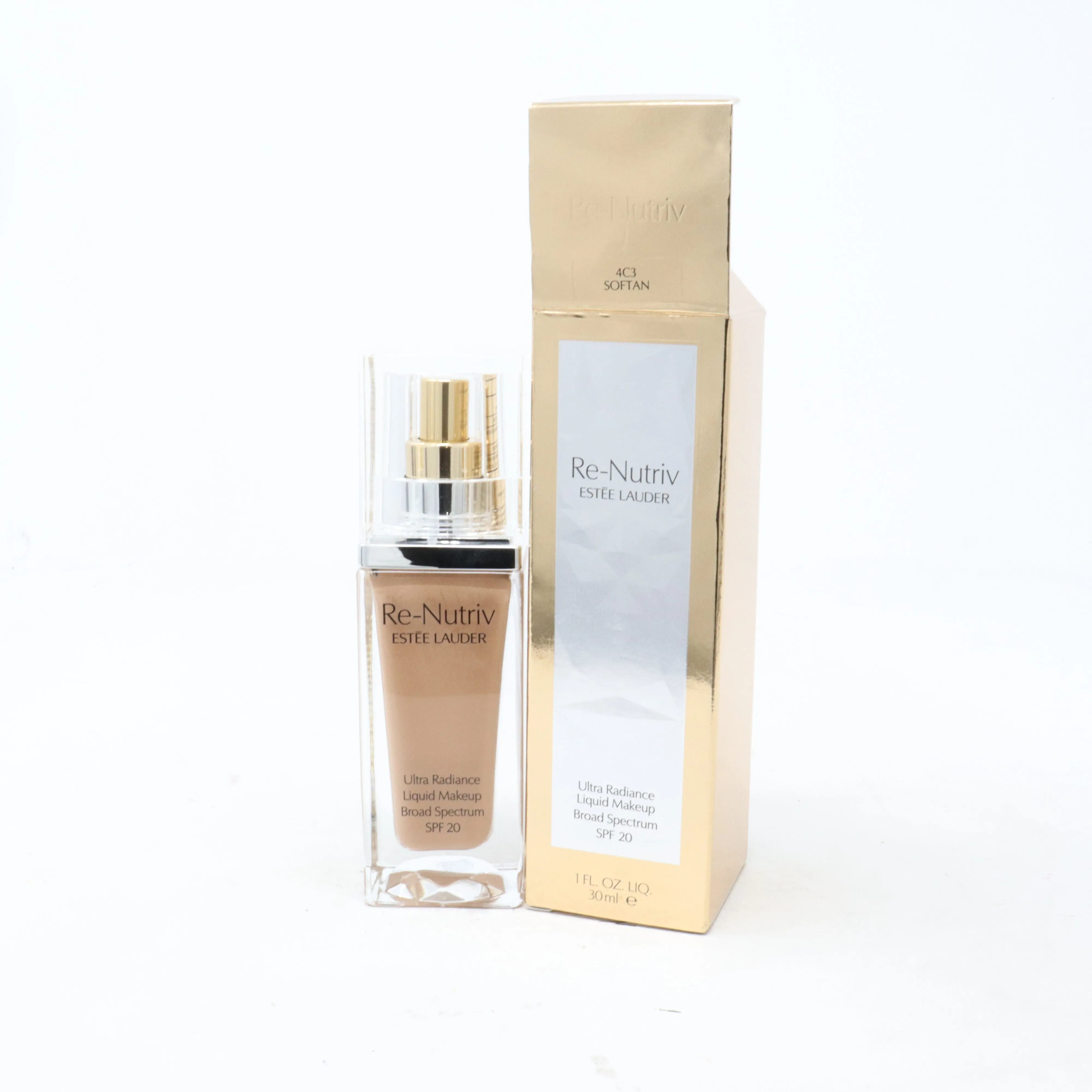 Estee Lauder Re-Nutriv Ultra Radiance Liquid Makeup Spf 20 1oz  New With Box