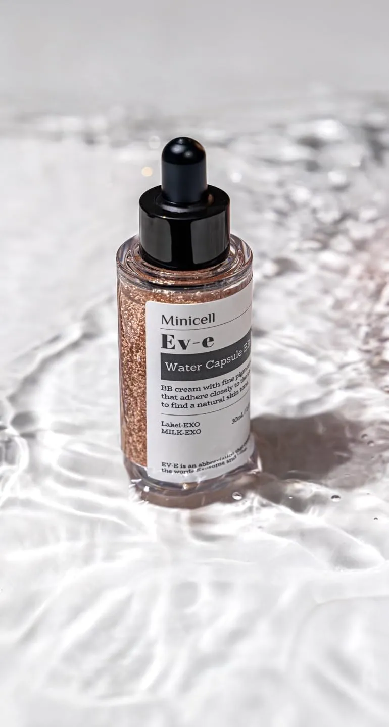 Ev-e Water Capsule BB Cream, 30ml, Korean Skin Care, Moisturizing Essence with Capsule Pigments, Natural Radiant Finish, Exosome
