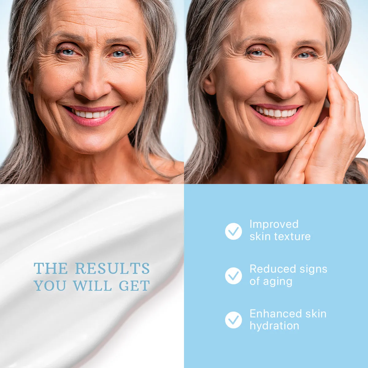 Face Moisturizer Collagen Cream - Anti Wrinkle & Anti Aging Facial Cream with Retinol, Hyaloronic Acid