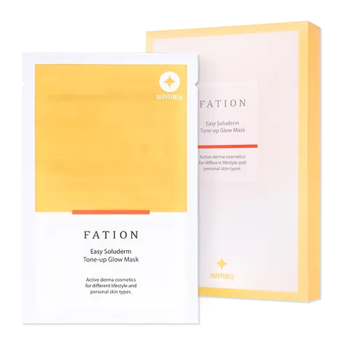 FATION Easy Soluderm Tone-up Glow Mask [5EA]