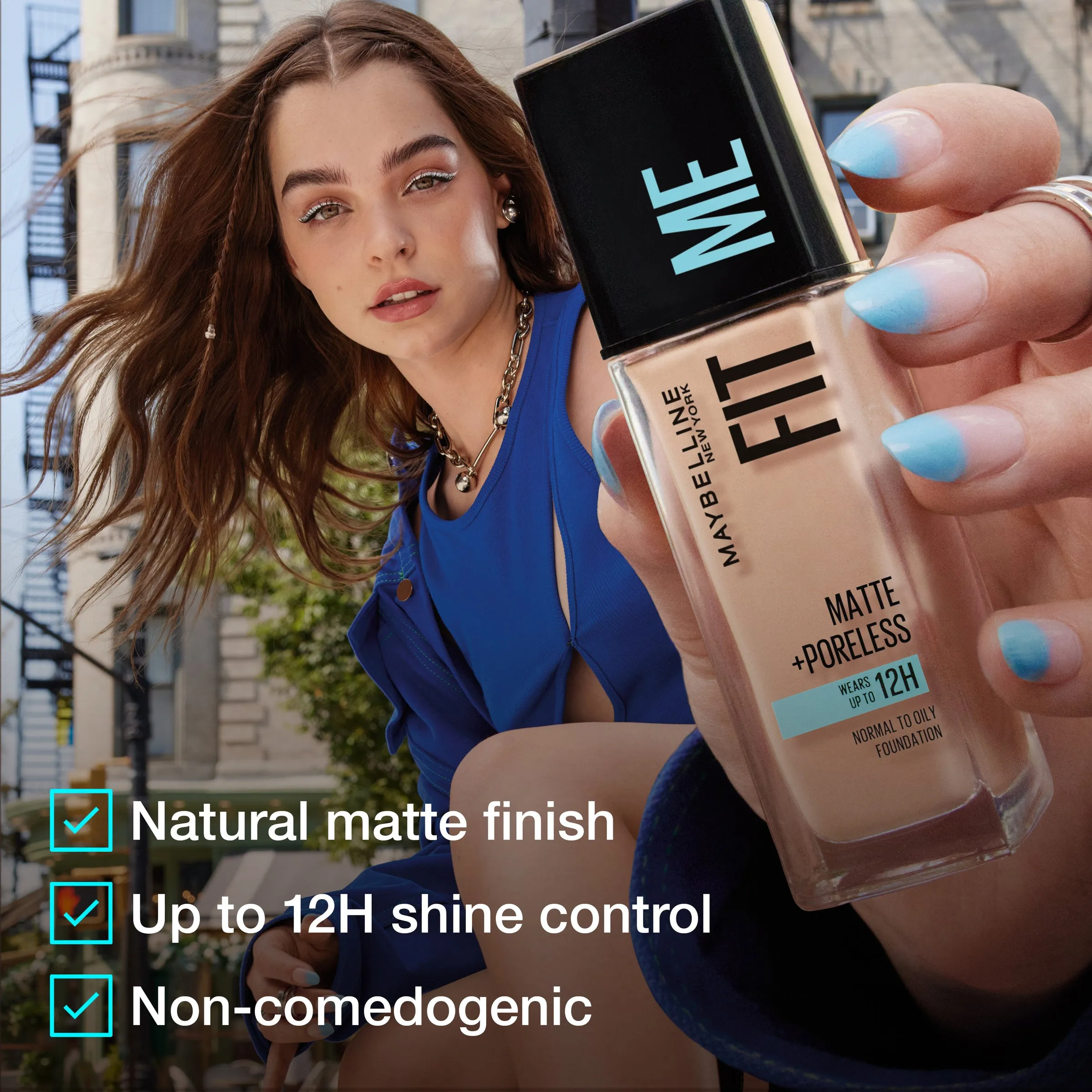 FIT ME MATTE & PORELESS MATTIFYING LIQUID FOUNDATION 322 WARM HONEY 30ML