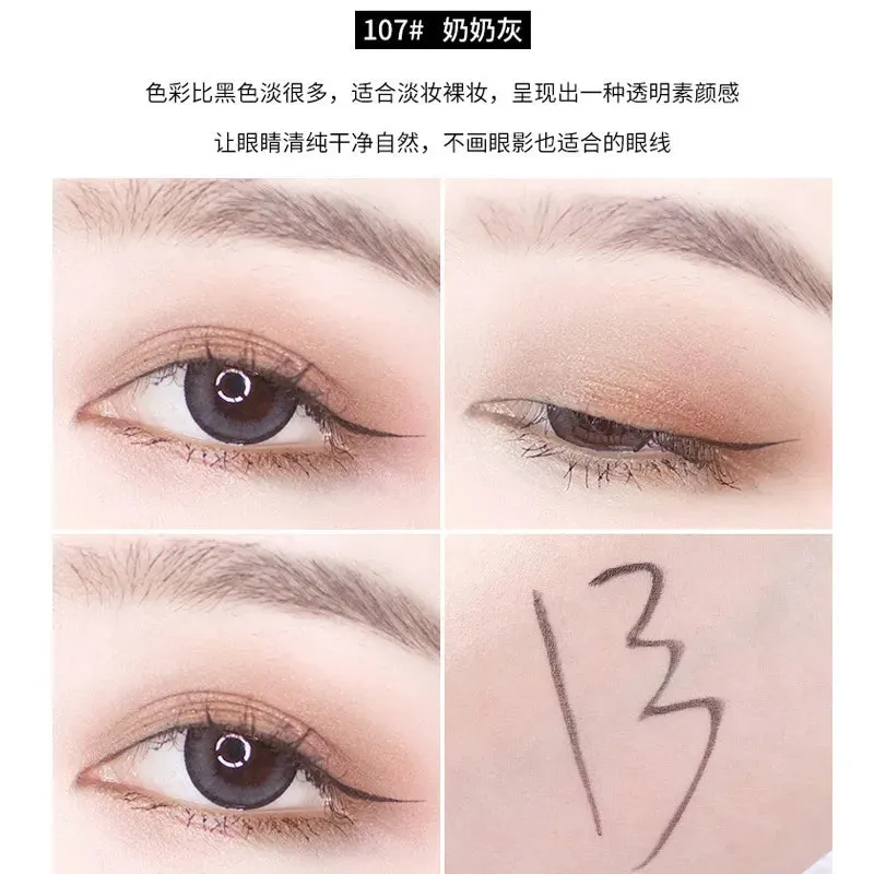 Flytonn- Waterproof  Fast Dry Smooth Eyeliner Pencils 5 Colors Eyes Brown Black Red Color Pigments Liquid Eye Liner Pen Make Up Tools