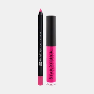 Foxy Fuchsia - 2Pcs Lip Kit, Lip Gloss & Lipliner Kit - Bright Pink