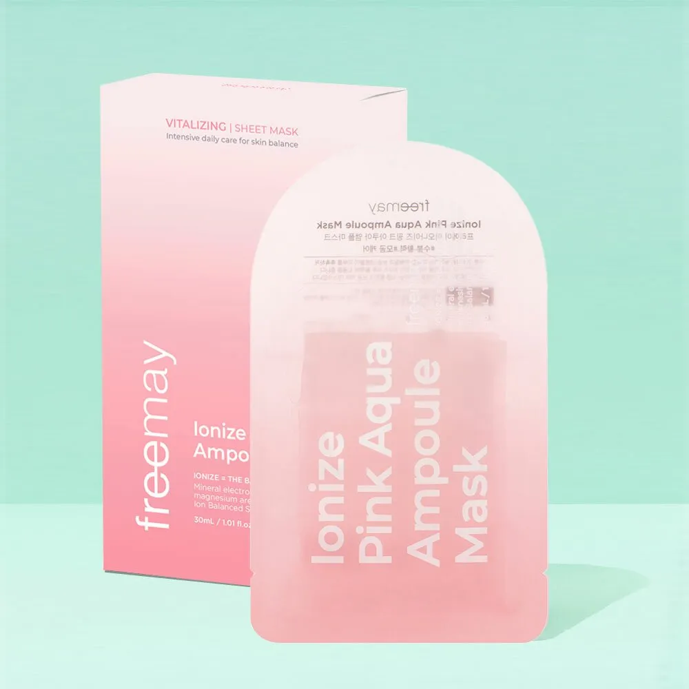 Freemay Ionize Pink Aqua Ampoule Mask