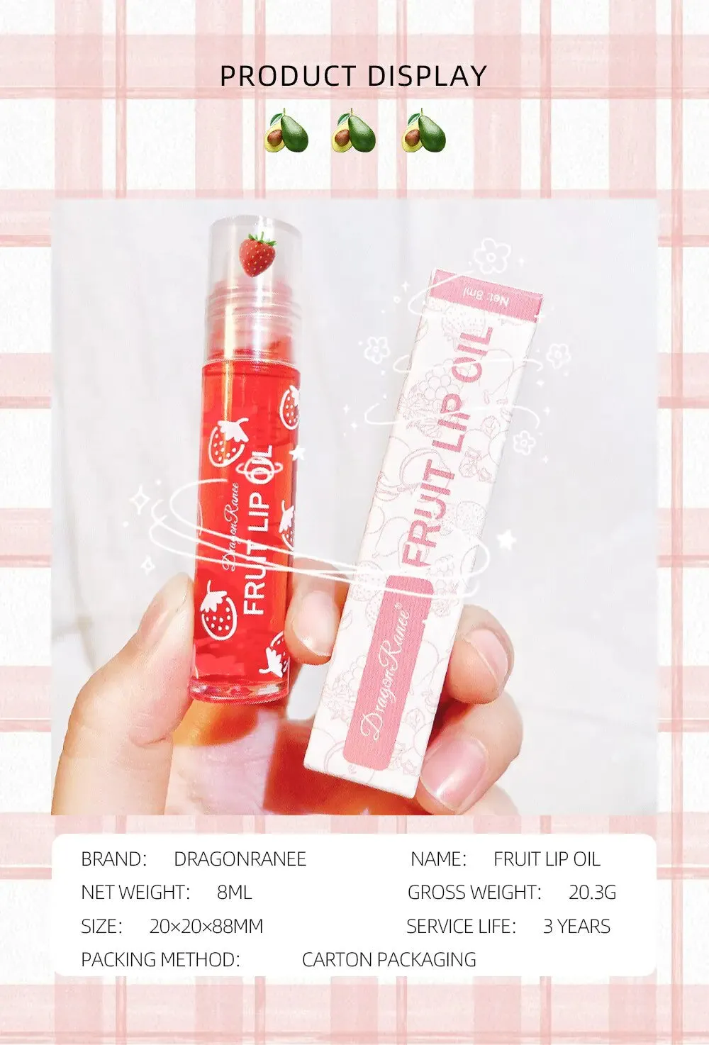 Fresh Fruit Roll-On Lip Balm