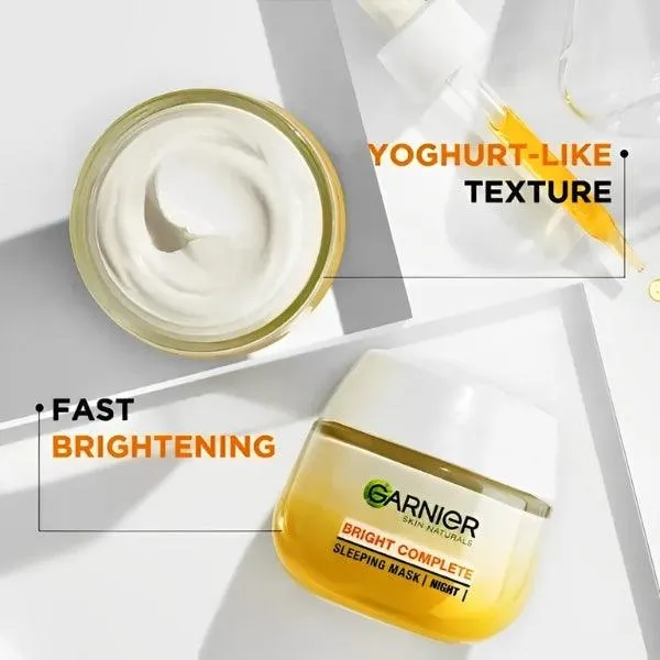 Garnier Bright Complete Vitamin C Yoghurt Sleeping Mask Night Cream 50ml