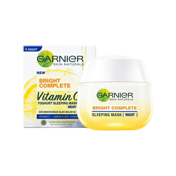 Garnier Bright Complete Vitamin C Yoghurt Sleeping Mask Night Cream 50ml