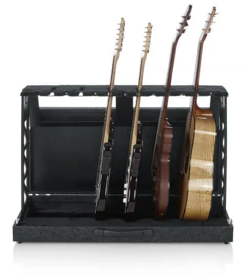 Gator GTRSTD6 Compact Rack Style Six Guitar Stand That Folds Into Case