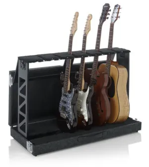 Gator GTRSTD6 Compact Rack Style Six Guitar Stand That Folds Into Case